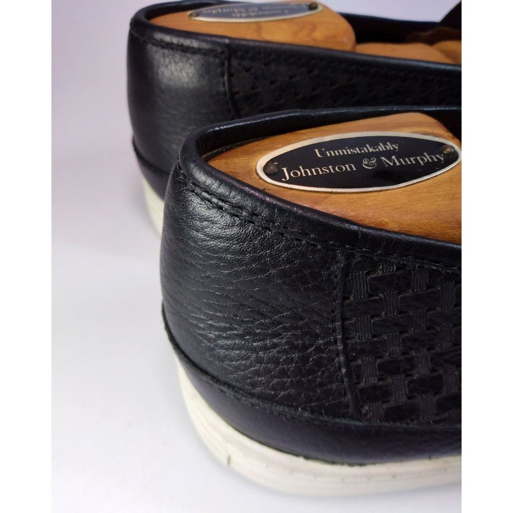 Johnston & Murphy Men’s Tyler Laser-Weave Slip-On Black Sneaker Shoe Size 9 - Picture 10 of 16